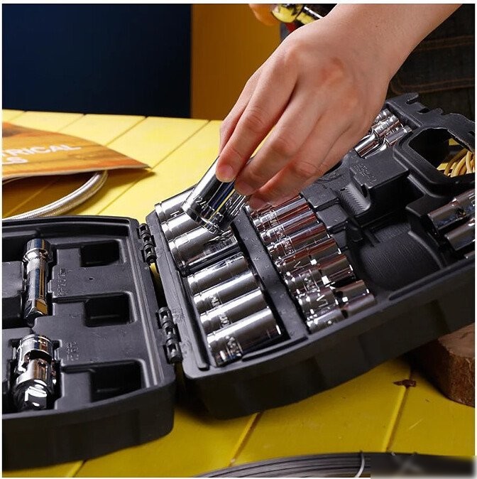 Универсальный набор инструментов Deli EDL1032 (32 предмета) – фото товара