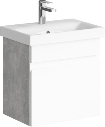 Aqwella Тумба под умывальник Smart 50 SRT0105BS (бетон светлый) – изображение в каталоге