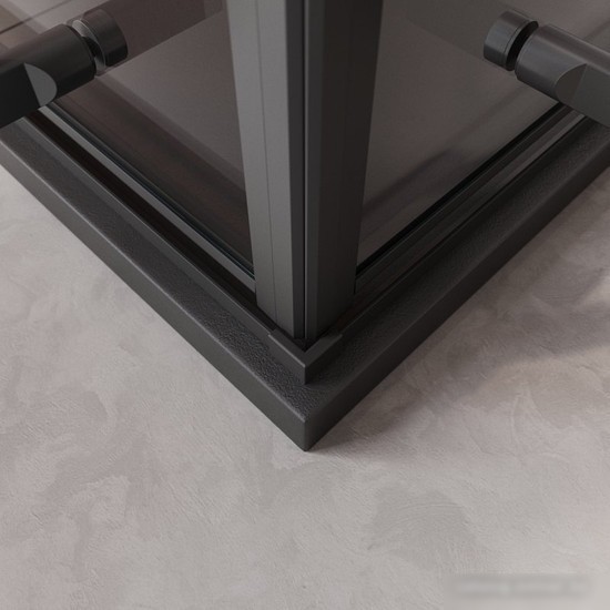 Душевой уголок Cezares LINER-A-2-90-C-NERO - фото товара