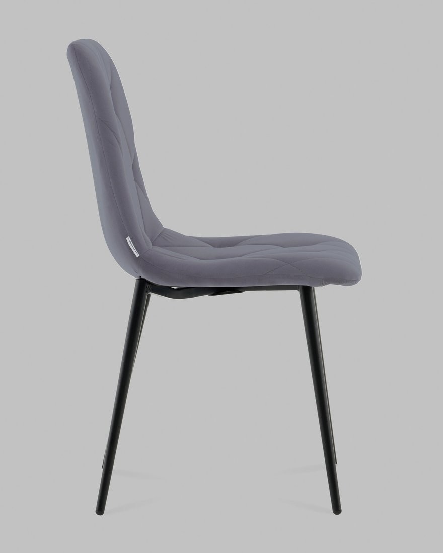 Стул Stool Group Одди Diamond AV 443-Cblst-KP3-9005 (велюр серый) – фото товара