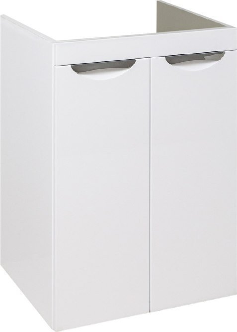 Runo Тумба с умывальником Runo Лира 60 + Гамма 120 лайт с правым крылом (напольная, белый) – фото товара