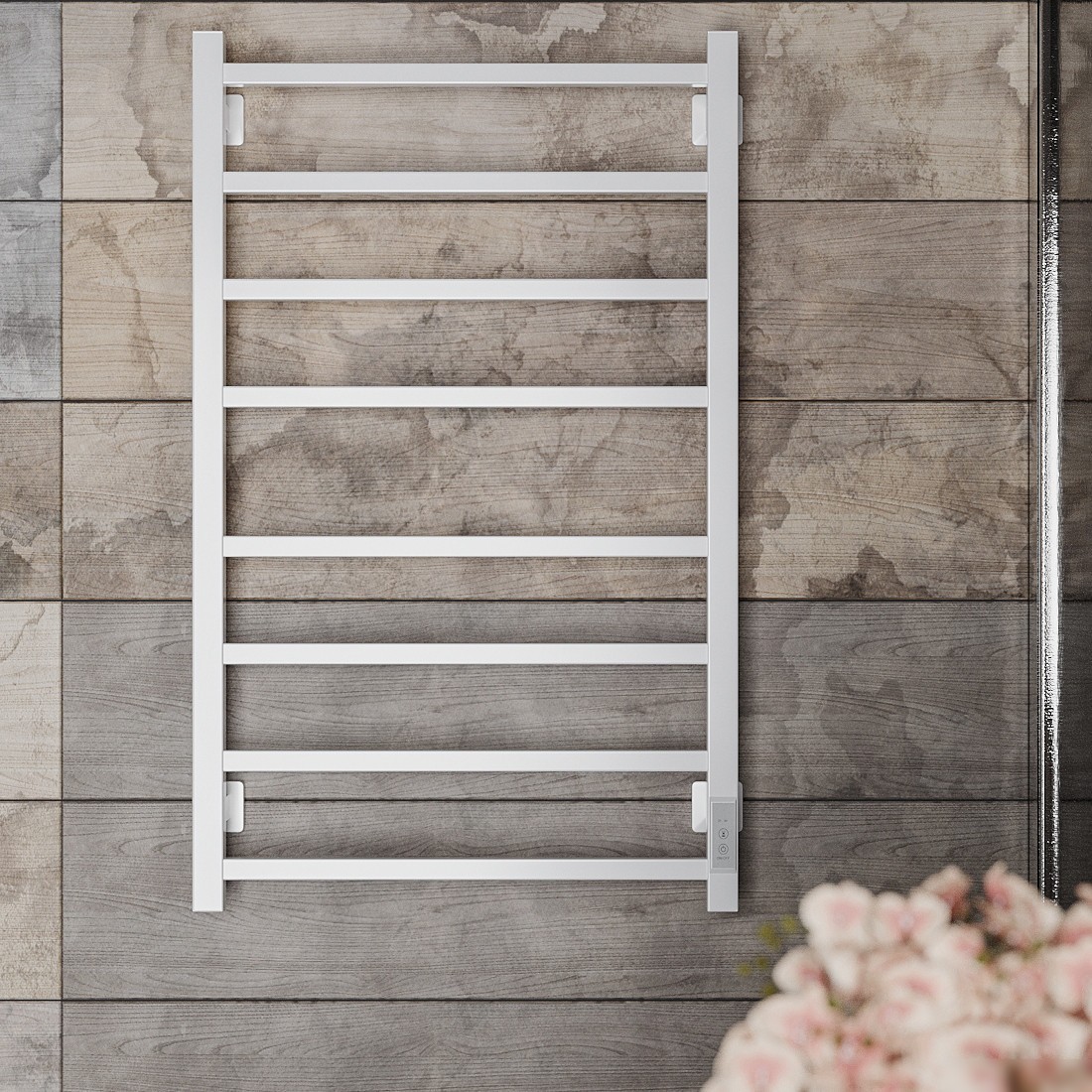 Полотенцесушитель Roxen Square BK-109SW-8T 11050-5385W (белый) - фото товара