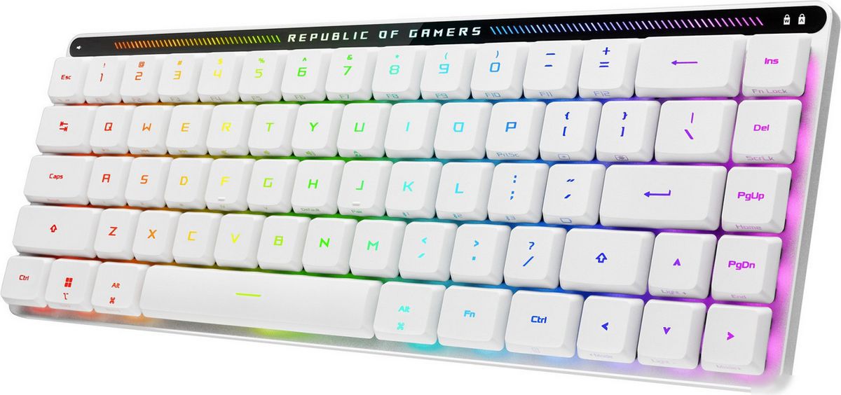 Клавиатура ASUS ROG Falchion Moonlight White (ASUS RX Low Profile Red) – фото товара