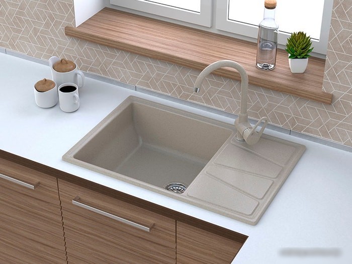 Кухонная мойка GranFest GF-V-780L (серый) - фото товара