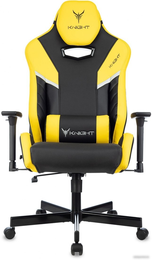 Игровое (геймерское) кресло Knight Thunder 5X (черный/желтый) – фото товара