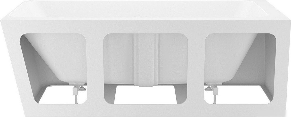 Ванна Wellsee Bromance 170x78 23160401R (пристенная ванна (левая) белый глянец, экран, ножки, сифон-автомат хром) - фото товара