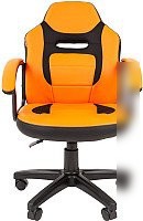 Игровое (геймерское) кресло CHAIRMAN Kids 110 (экопремиум, черный/оранжевый) – фото товара