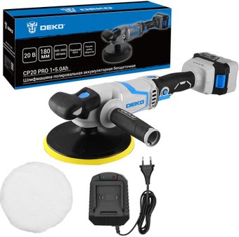 Полировальная машина Deko CP20 PRO 084-1087 (с 1-им АКБ) – изображение в каталоге
