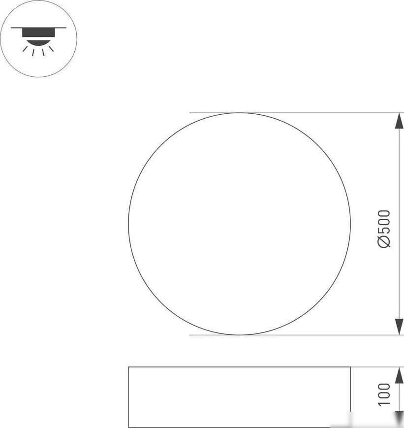 Светильник Arlight SP-TOR-PILL-PRISM-R500-35W Warm3000 (BK, 100 deg, 230V) 022999(3) – фото товара
