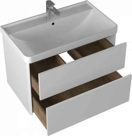 Briz Тумба с умывальником Сенсе 80 248 03-18080-20 00 БЕЛ – фото товара