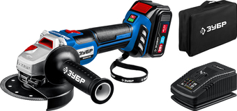 Угловая шлифмашина Зубр Профессионал AB-125-41 (с 1-м АКБ, сумка) – изображение в каталоге