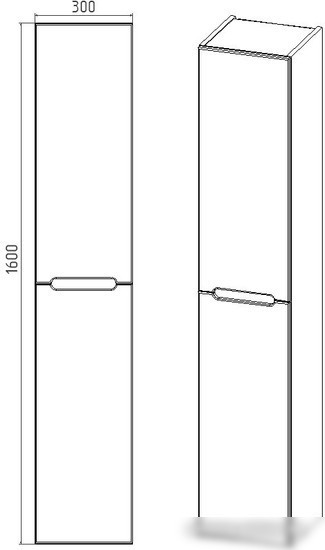 Viant Шкаф-пенал Марсель VMAR300-PEN – фото товара