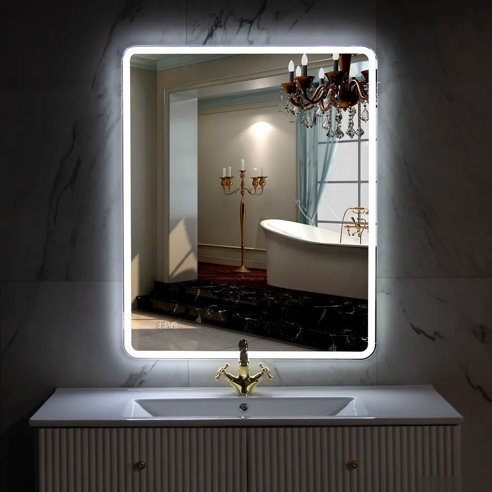 Пекам Зеркало Marta 1 60x90 marta1-60x90dpcl (с подсветкой, сенсором на взмах руки, подогревом и часами) – фото товара