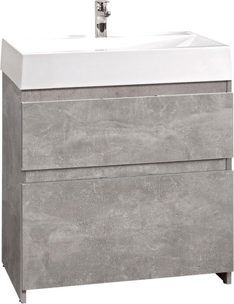 Belux Тумба с умывальником Сидней Н80-02 (31, бетон Чикаго/светло-серый) – изображение в каталоге