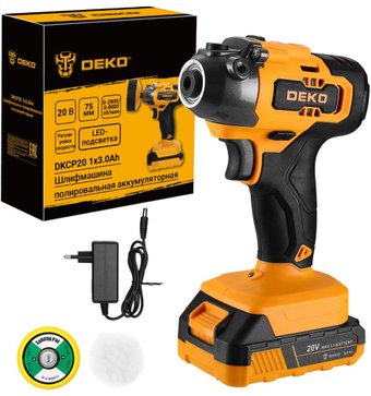 Полировальная машина Deko DKCP20 086-1007 (с 1-им АКБ) – изображение в каталоге