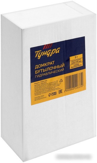 Бутылочный домкрат Tundra 9422638 – фото товара