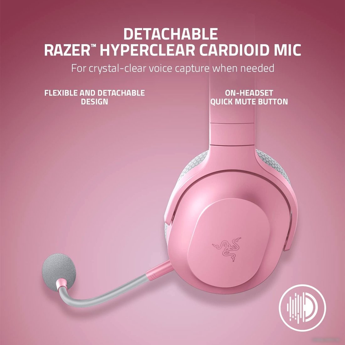 Наушники Razer Barracuda X 2022 (розовый) – фото товара