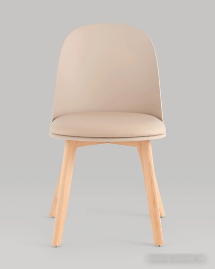 Стул Stool Group Fog с подушкой SL-7022DM (бежевый, деревянные ножки) – фото товара
