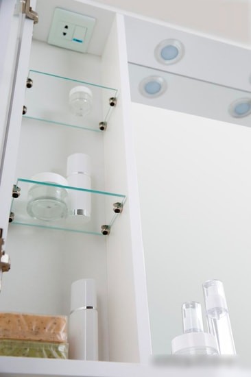 BelBagno Шкаф с зеркалом Marino-SPC-800/750-1A-BL-P-R (bianco lucido) – фото товара