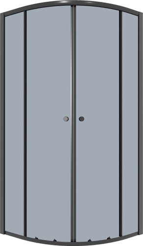 Душевой уголок Niagara Eco NG-1007-14T 90x90x190 (черный/стекло тонированное) - изображение в каталоге