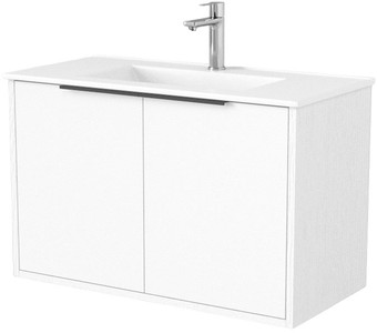 Дабер Тумба под умывальник 018 WeltWasser Deilbach 7517-80 Т18.8W.0.5Ч (белый древесный/ручка черная) – изображение в каталоге