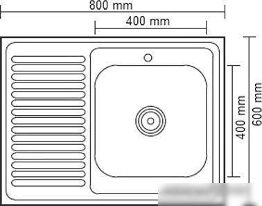 Кухонная мойка Ledeme L98060-R - фото товара