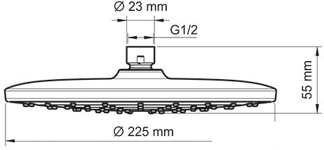 Верхний душ Wasserkraft A077 - фото товара