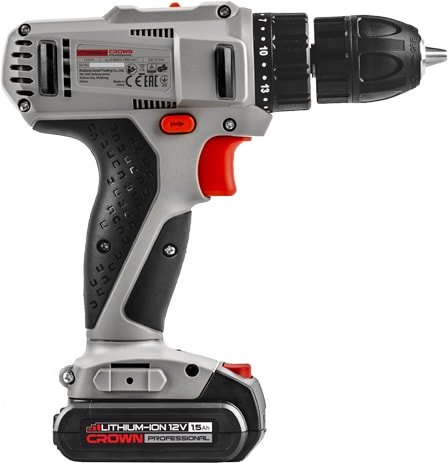 Дрель-шуруповерт Crown CT21052LH-1.5 BMC (с 2-мя АКБ, кейс) – фото товара