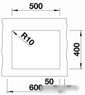 Кухонная мойка Blanco Subline 500-U 525995 (черный) - фото товара