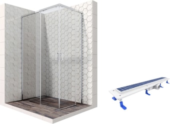 Душевой уголок Ambassador Set 11011106L-ST1 - изображение в каталоге