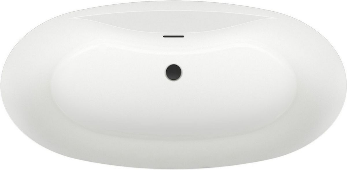 Ванна Wellsee L’aster 175x85 236301003 (отдельностоящая ванна белый глянец, экран, ножки, сифон-автомат матовый черный) - фото товара