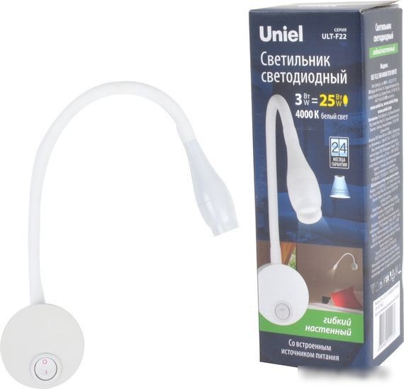 Бра Uniel ULT-F22-3W/4000K IP20 WHITE UL-00004239 – фото товара