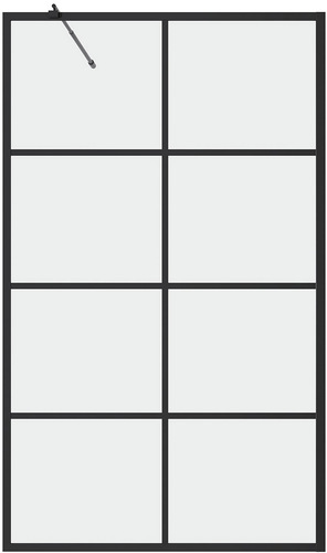 Стеклянная шторка для ванны Grossman GR-105100BLACK – изображение в каталоге