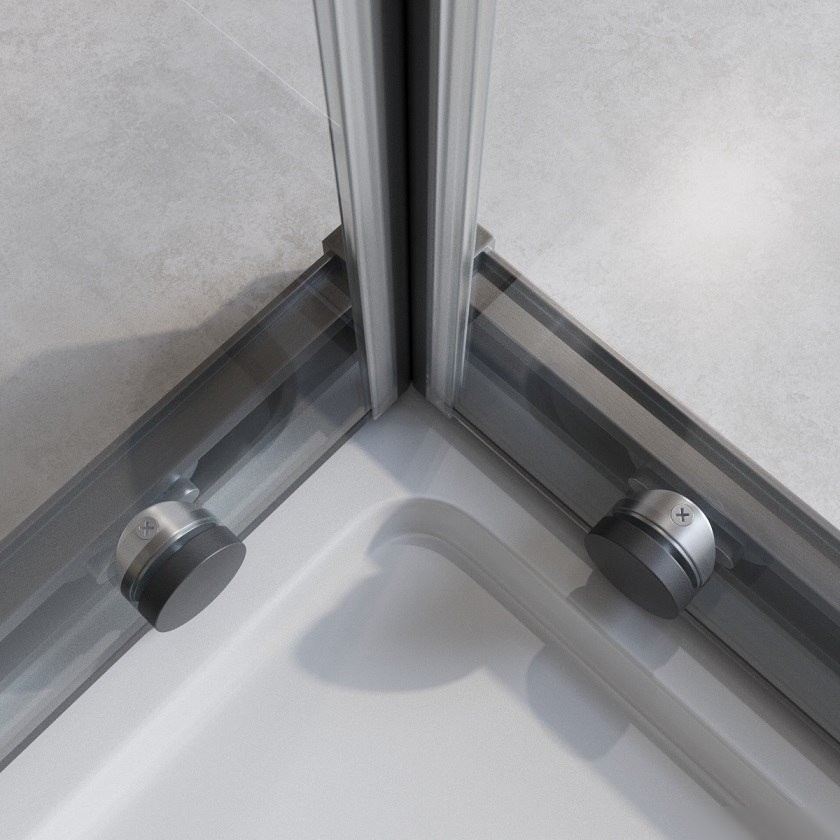 Душевой уголок Cezares RELAX-304-A-2-90-C-GM (оружейная сталь) - фото товара