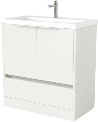 Дабер Тумба под умывальник 017 Тобага/Эридан 80 Т17.8Т.0.5Б (белый древесный/ручка белая) – изображение в каталоге