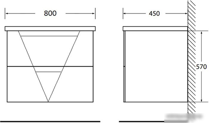 BelBagno VITTORIA-800-2C-SO-BL-P – фото товара