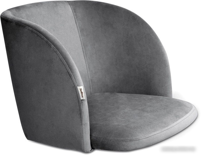 Стул с подлокотниками Sheffilton SHT-ST33/S37 (угольно-серый/хром лак) – фото товара