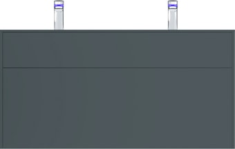 AM.PM Тумба под умывальник Inspire 2.0 120 M50AFHX1203GM (графит) – изображение в каталоге