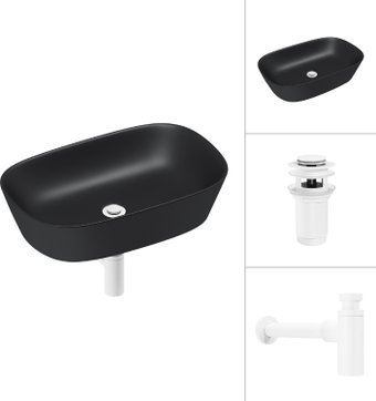 Умывальник Lauter 21393-60-A + клапан 21190W + сифон 21635W (белый матовый) - изображение в каталоге