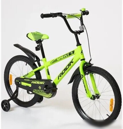 Детский велосипед Rook Sprint (16, зеленый) – фото товара