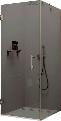 Душевой уголок MaybahGlass MGY-1308-4 (графитовое стекло/хром глянцевый) - изображение в каталоге