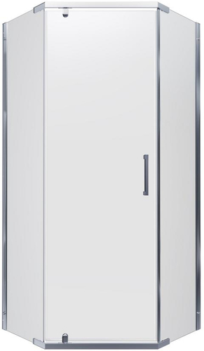 Душевой уголок Triton Дека Хром А1 90х90 без поддона (прозрачное стекло) - изображение в каталоге