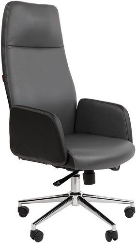 Офисное кресло CHAIRMAN 929 (экопремиум черный/серый) – изображение в каталоге