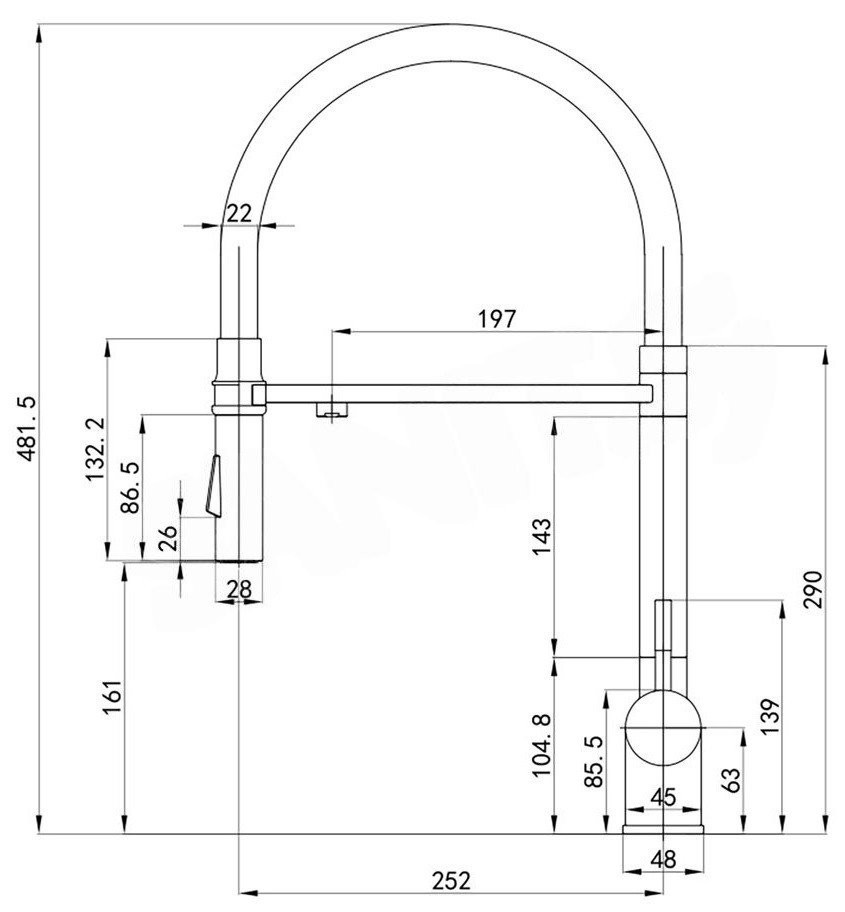 Смеситель Roxen Keit 500504GM-GR - фото товара