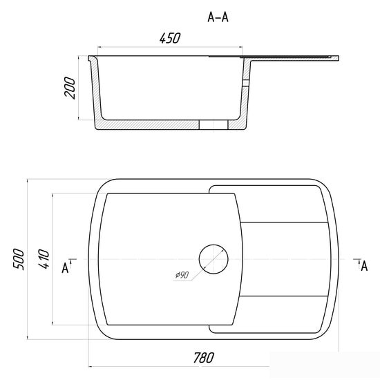 Кухонная мойка Gerhans B29 (бежевый) - фото товара