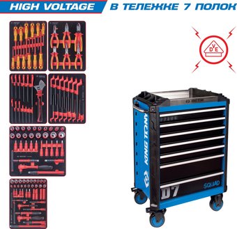 Универсальный набор инструментов King Tony High voltage 9SQ31-117MRVE (117 предметов) – изображение в каталоге