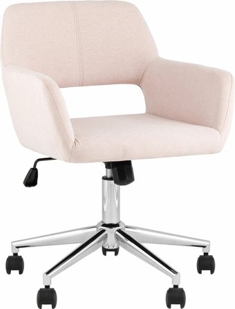 Офисное кресло Stool Group Ross Chrome 50-19 (рогожка, светло-розовый) – изображение в каталоге