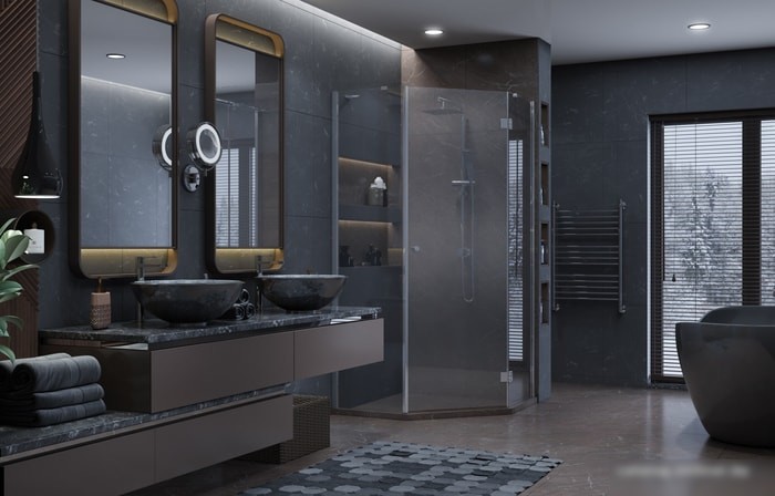 Душевой уголок Ambassador Diamond 12011111R 90х90 - фото товара