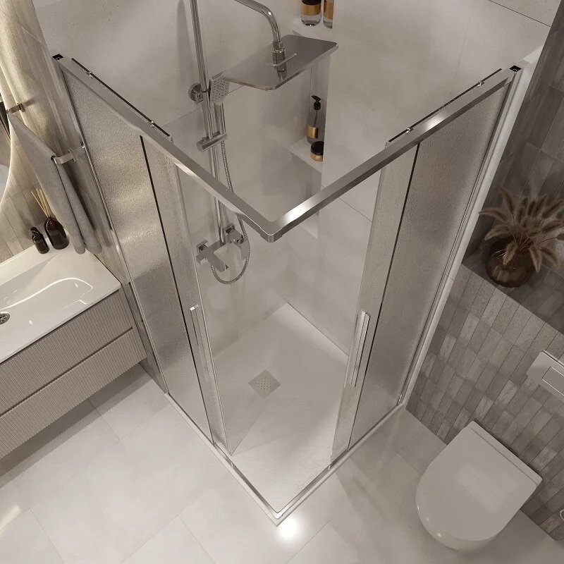 Душевой уголок Niagara NG-3623-34 90x90x195 (хром/шиншилла стекло) - фото товара