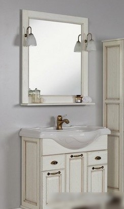 Акватон Жерона 85 Зеркало белое золото (1.A158.7.02G.EM4.0) – фото товара